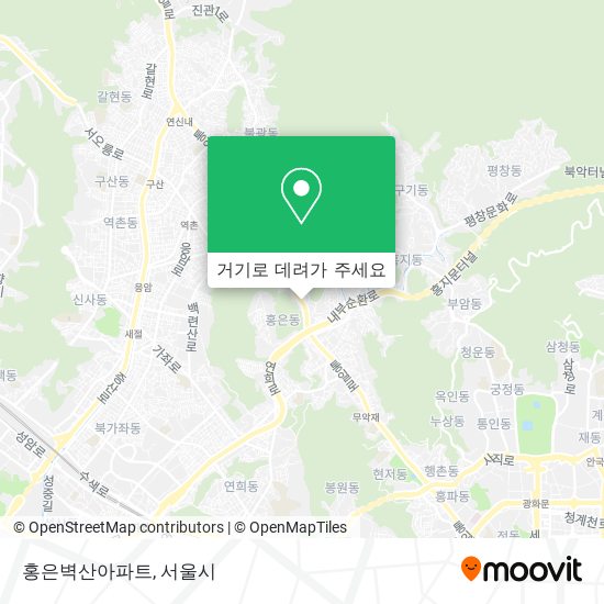 홍은벽산아파트 지도