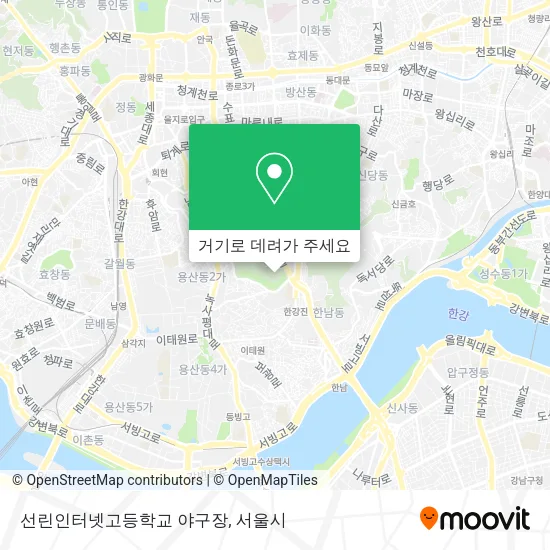 선린인터넷고등학교 야구장 지도