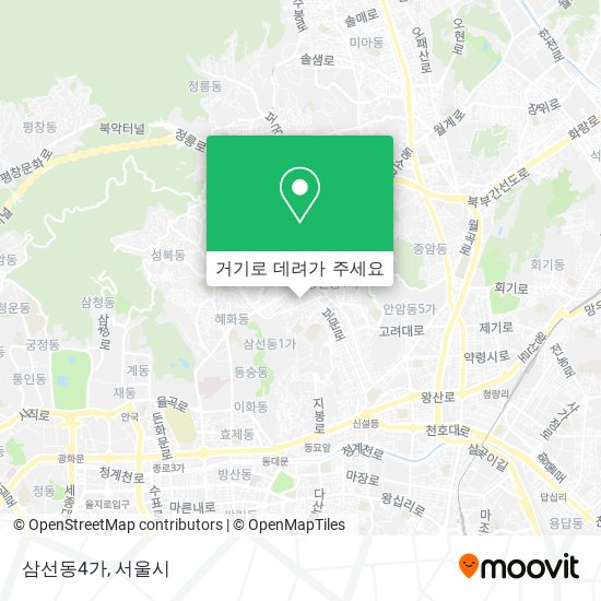 삼선동4가 지도