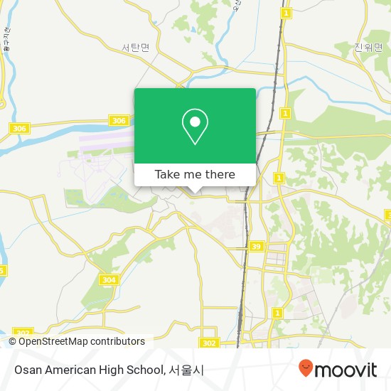 Osan American High School 지도