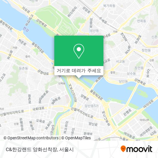 C&한강랜드 양화선착장 지도