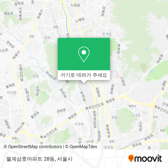 월계삼호아파트 28동 지도