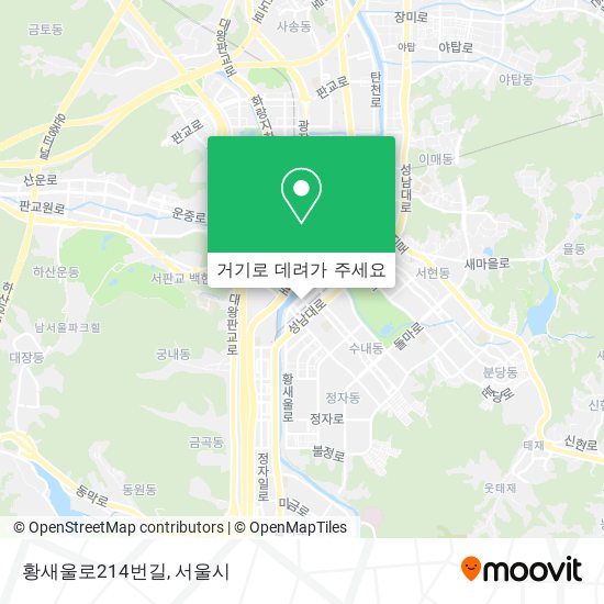 황새울로214번길 지도