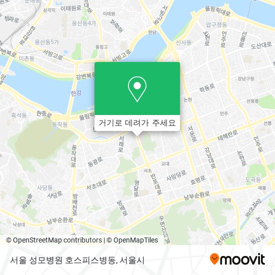 서울 성모병원 호스피스병동 지도