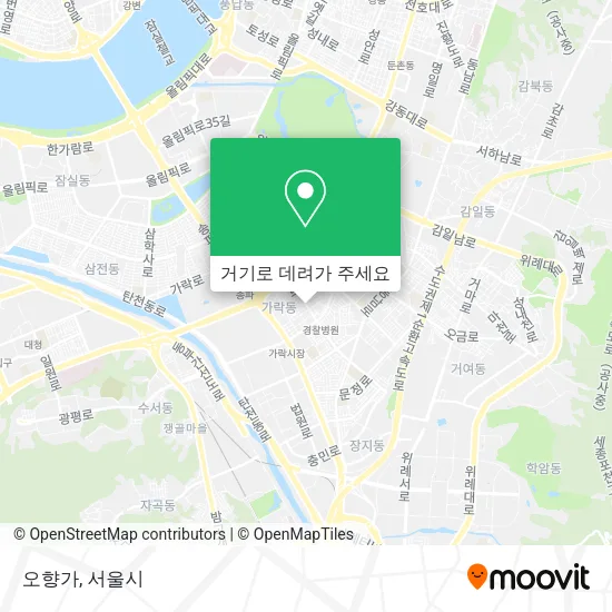 오향가 지도