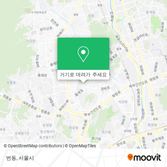 번동 지도