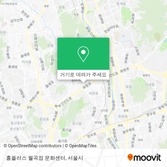 홈플러스 월곡점 문화센터 지도
