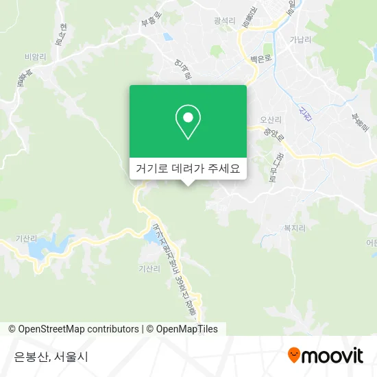 은봉산 지도