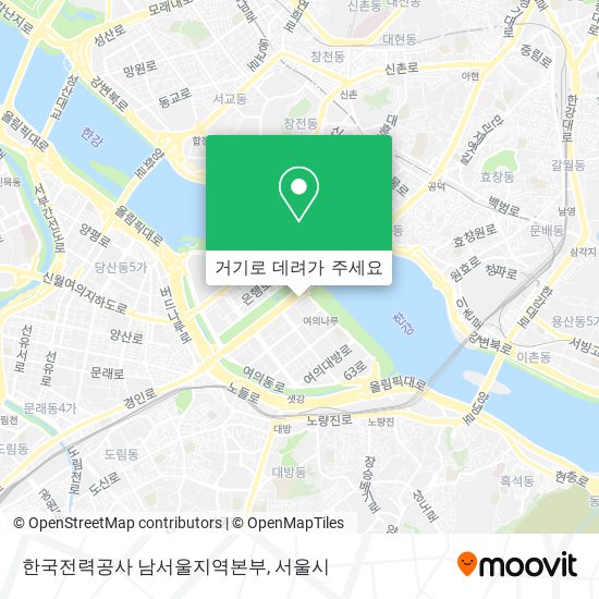 한국전력공사 남서울지역본부 지도