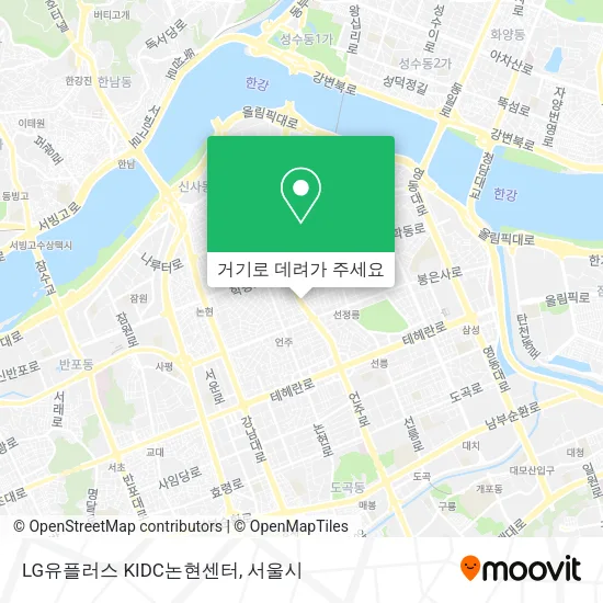 LG유플러스 KIDC논현센터 지도