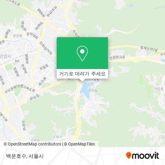 백운호수 지도