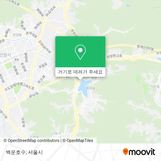 백운호수 지도