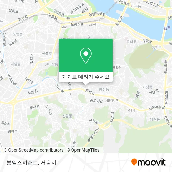 봉일스파랜드 지도