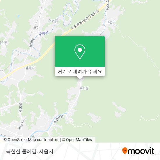 북한산 둘레길 지도