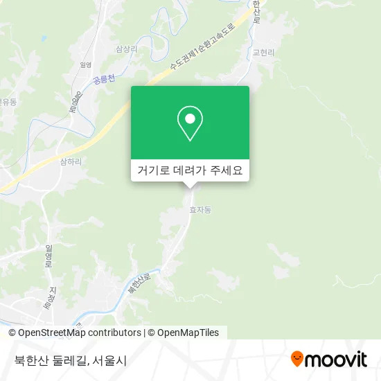 북한산 둘레길 지도