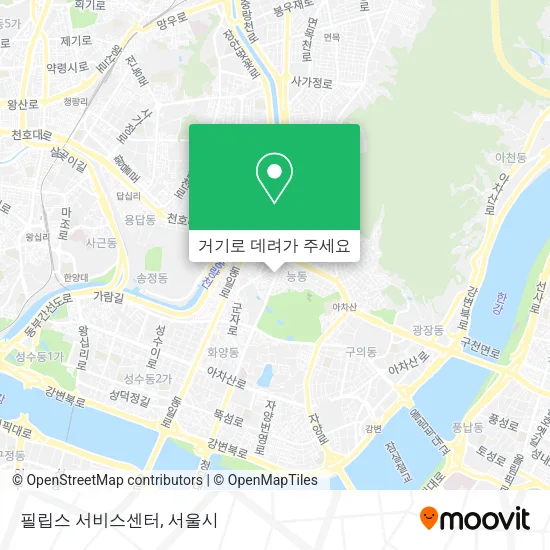 필립스 서비스센터 지도