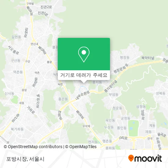 포방시장 지도