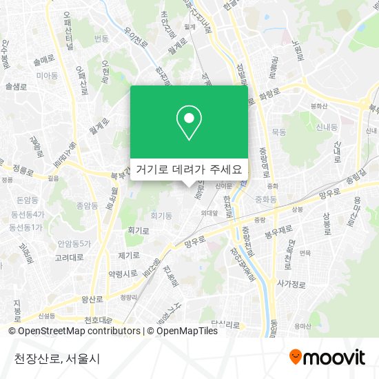 천장산로 지도
