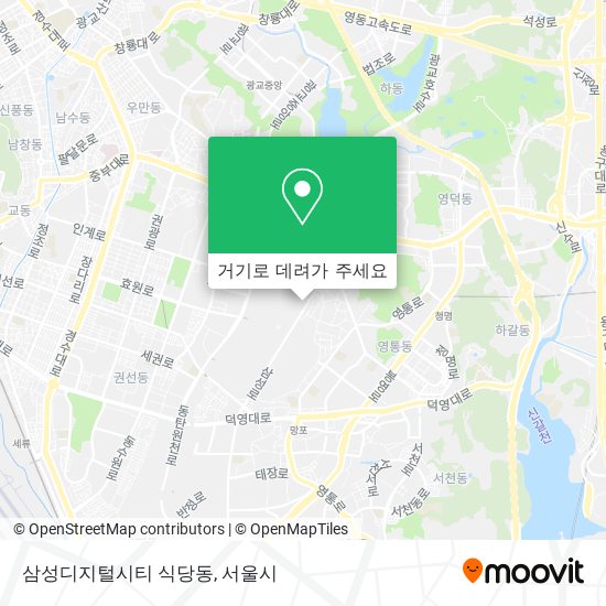 삼성디지털시티 식당동 지도