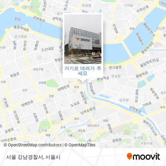 서울 강남경찰서 지도