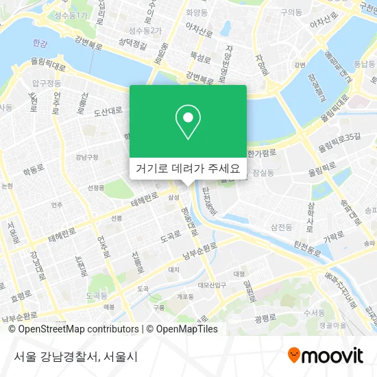 서울 강남경찰서 지도