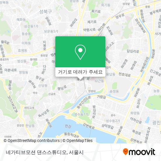 네가티브모션 댄스스튜디오 지도