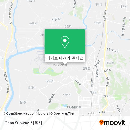 Osan Subway 지도