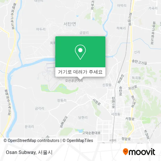 Osan Subway 지도