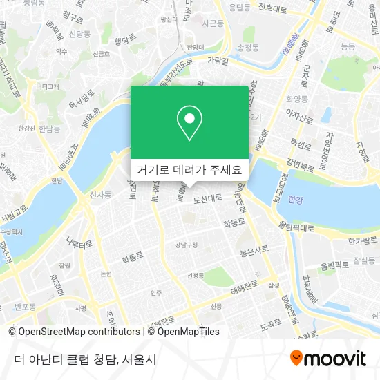 더 아난티 클럽 청담 지도