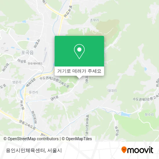 용인시민체육센터 지도