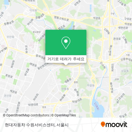 현대자동차 수원서비스센터 지도