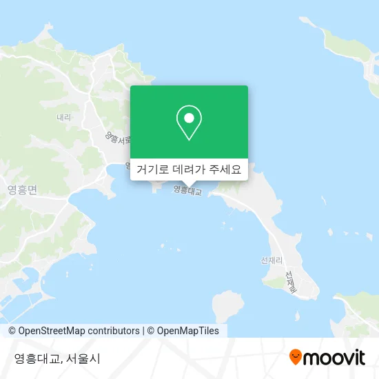영흥대교 지도