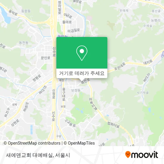 새에덴교회 대예배실 지도