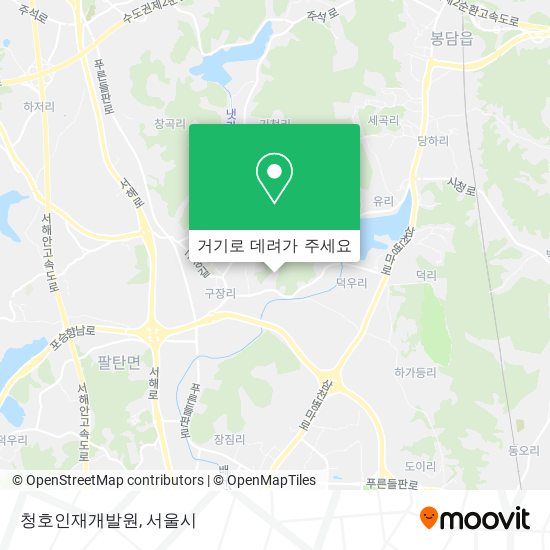 청호인재개발원 지도