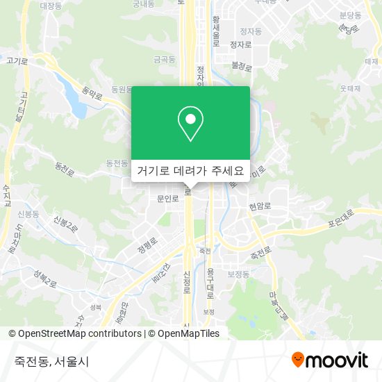 죽전동 지도