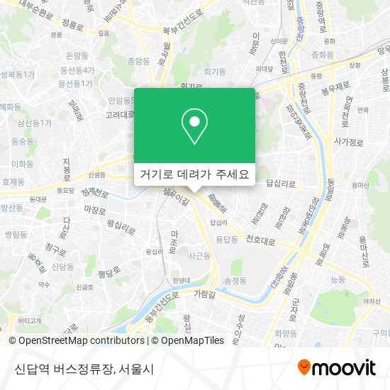 신답역 버스정류장 지도