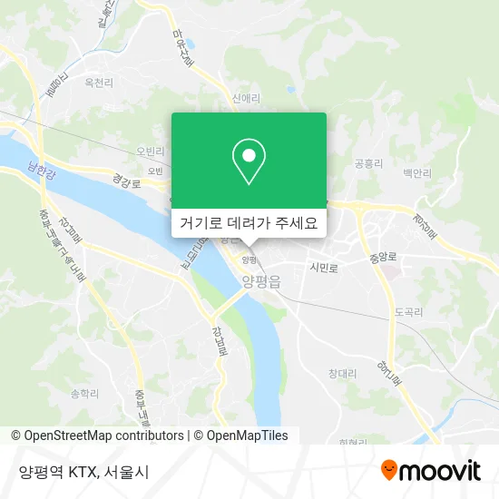 양평역 KTX 지도