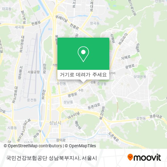 국민건강보험공단 성남북부지사 지도