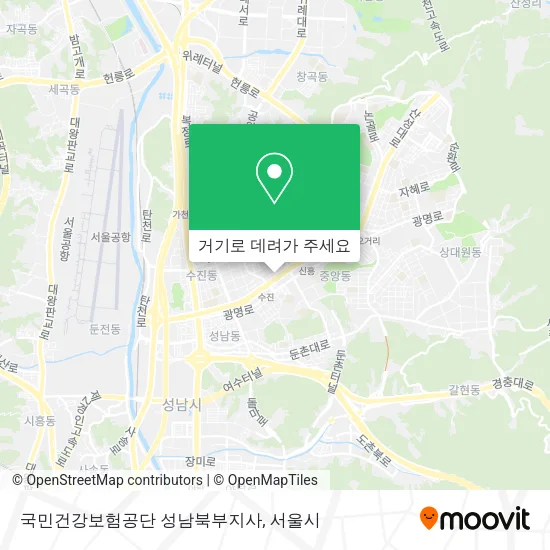 국민건강보험공단 성남북부지사 지도