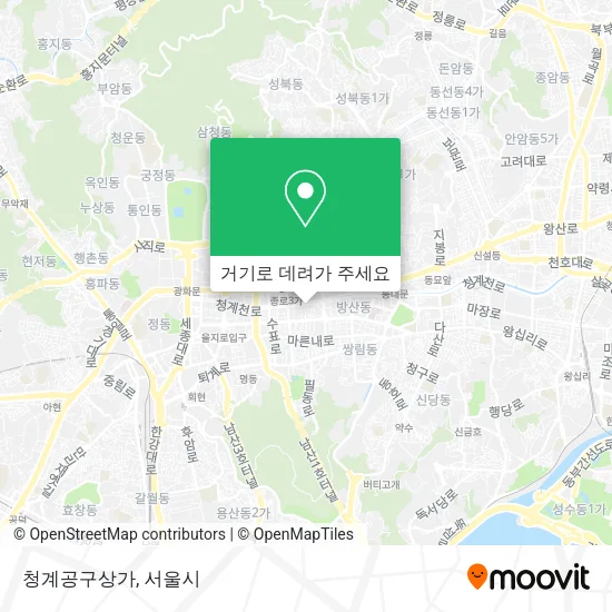 청계공구상가 지도