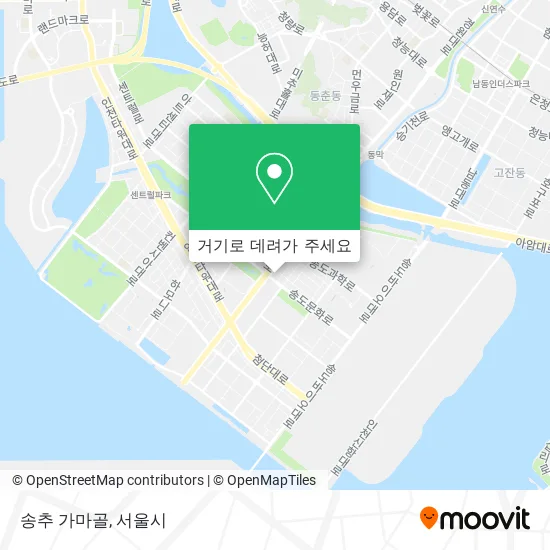 송추 가마골 지도