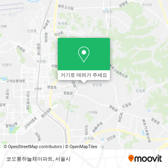 코오롱하늘채아파트 지도
