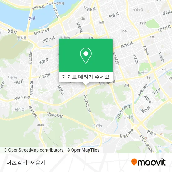 서초갈비 지도