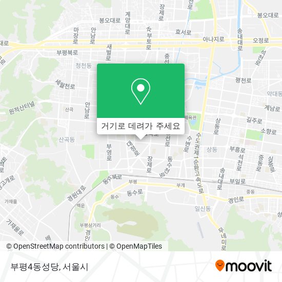 부평4동성당 지도