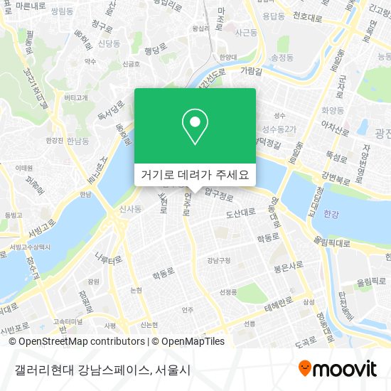 갤러리현대 강남스페이스 지도