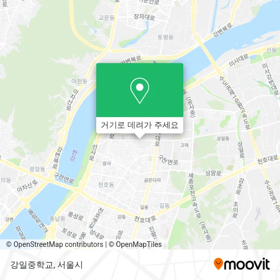 강일중학교 지도