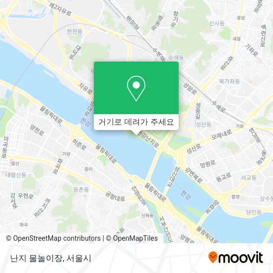 난지 물놀이장 지도