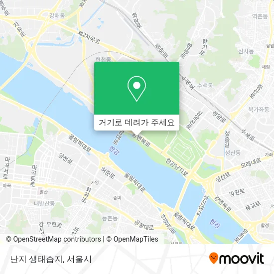 난지 생태습지 지도