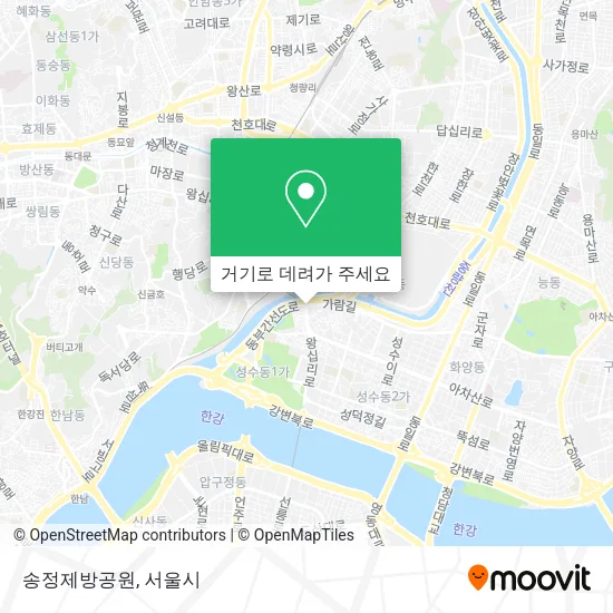 송정제방공원 지도