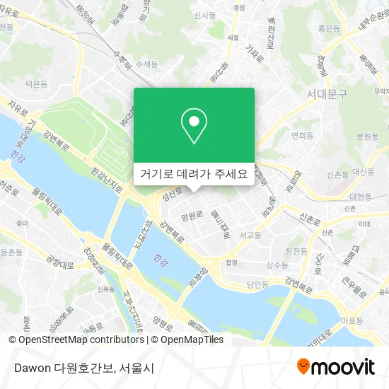 Dawon 다원호간보 지도